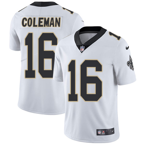 Nike Saints #16 Brandon Coleman White Youth Stitched NFL Vapor Untouchable Limited Jersey